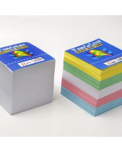 Sinarline Block Cube JUMBO Assorted color 9 X 9 cm, With Gum
