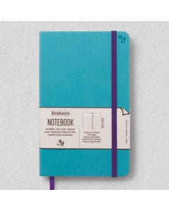 Notebook JOURNAL A5, 192 Page Lined, PU cover, Turquoise - Bookaroo