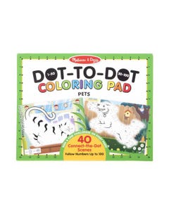 Melissa and Doug 123 Dot-to-Dot Coloring Pads - Pets Paint By Number set