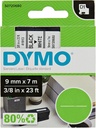 D1 tape - 9mm x 7 M - Black/White 40913