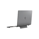 Smartix Premium Matte Transparent Shell with Stand For MacBook Pro 16" Black/ASSTD