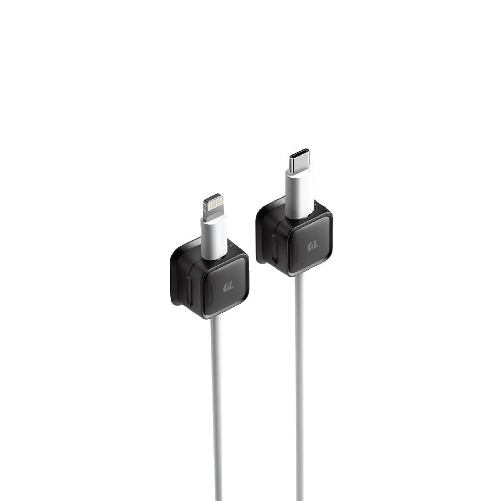 Green Lion Magnetic Clip Cable Organizer Black