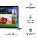 Apple MacBook Pro 14" M3 chip with 8 core CPU and 10 core GPU, 512GB SSD KB- ENG/ARB - Space Grey