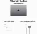 Apple MacBook Pro 14" M3 chip with 8 core CPU and 10 core GPU, 512GB SSD KB- ENG/ARB - Space Grey