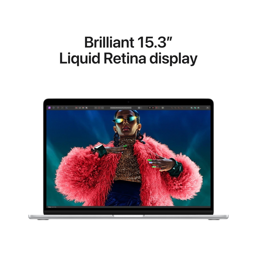 Apple MacBook Air 15" M3 chip with 8-core CPU and 10-core GPU, 16GB, 512GB SSD KB- ENG/ARB- Silver
