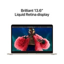 Apple MacBook Air 13" M3 chip with 8-core CPU and 10-core GPU, 16GB, 512GB SSD KB- ENG/ARB - Starlight