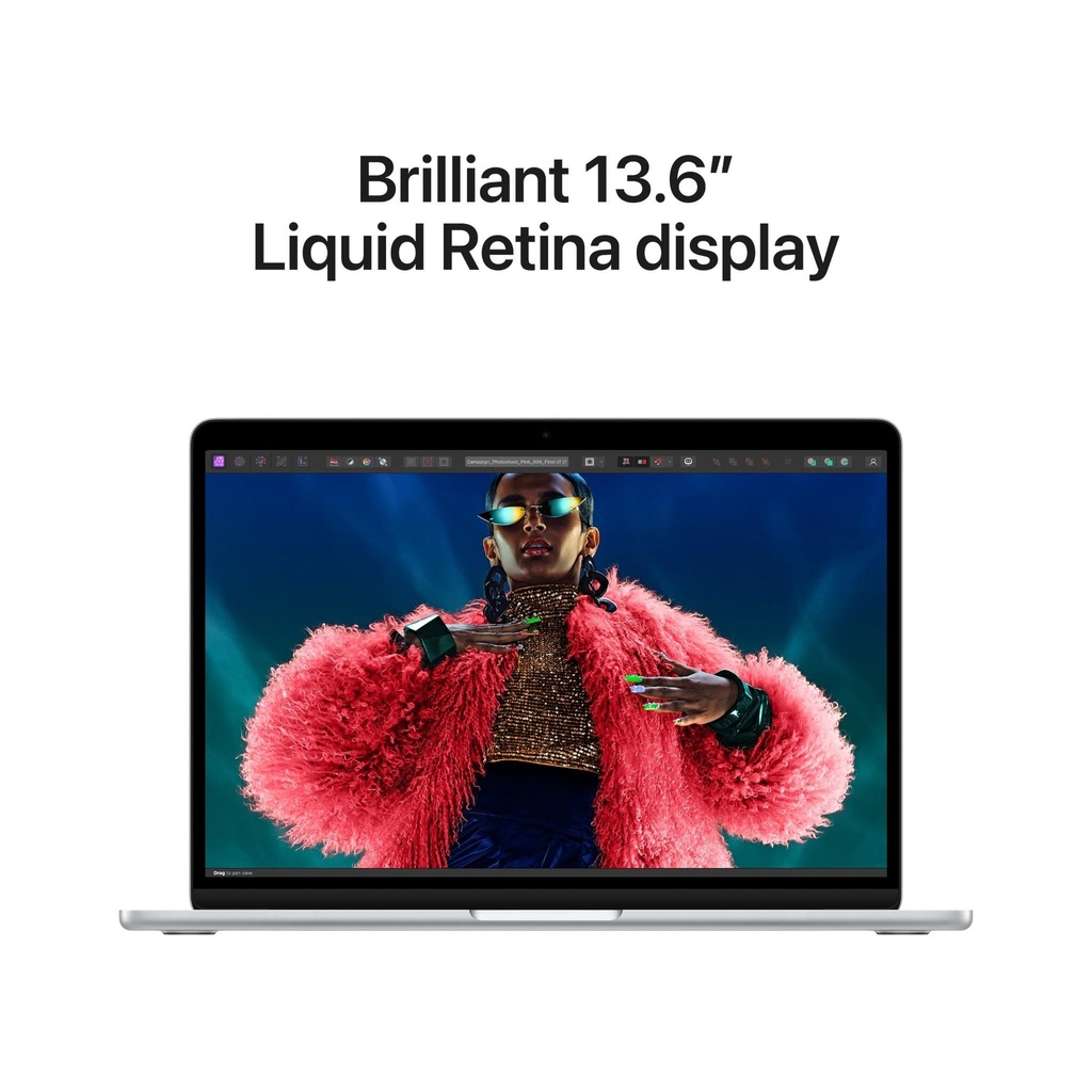 Apple MacBook Air 13" M3 chip with 8-core CPU and 10-core GPU, 8GB, 512GB SSD KB- ENG/ARB- Silver