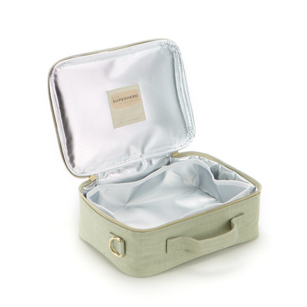 Little Hearts Sage Lunch Bag