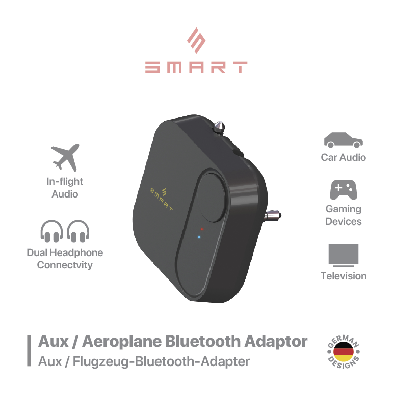 Smartix Premium Bluetooth Aux/Aero Plane Adaptor BTT07