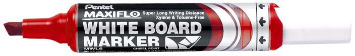 Marker Whiteboard Maxiflo chisel  Red
