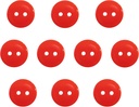 Buttons Craft 3x0.5cm Red