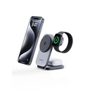 AUKEY LC-MC312-GY Gray Foldable 3-in-1 Magnetic Wireless Charger
