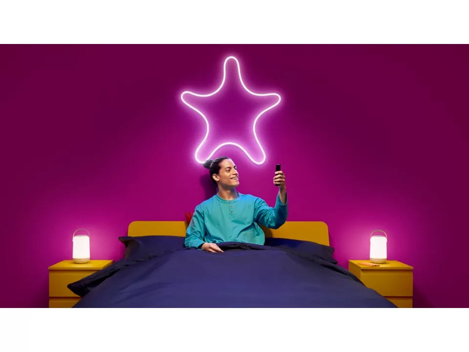 WiZ Smart Neon flex strip 3m kit, APP, Voice control, space senser
