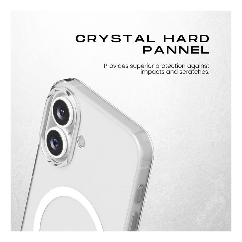 HYPHEN LUCD Crystal Clear MagSafe Case - iPhone 16 Plus - 6.7 Anti-Yellowing Technology
