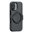 HYPHEN AXEL Shockproof MagSafe Case with Rotating Ring Stand - iPhone 16 - 6.1 with Lanyard Strap