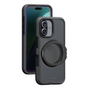 HYPHEN AXEL Shockproof MagSafe Case with Rotating Ring Stand - iPhone 16 - 6.1 with Lanyard Strap