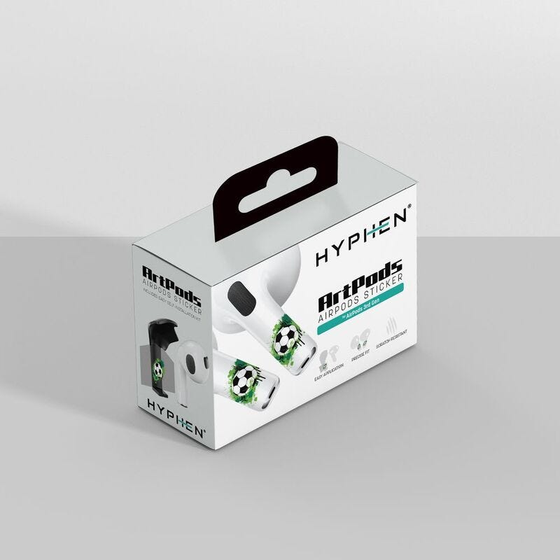 HYPHEN ArtPods Skin with Applicator - AirPods (3rd Gen) - Football