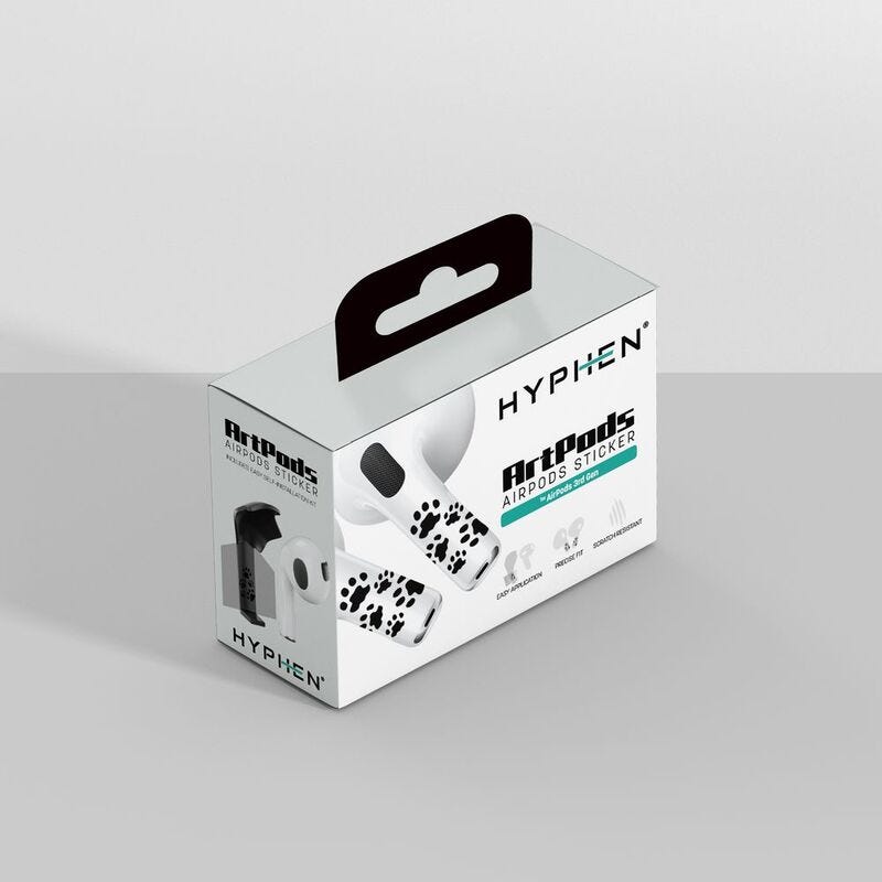 HYPHEN ArtPods Skin with Applicator - AirPods (3rd Gen) - Paws