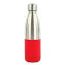 BOUTEILLE "DUO" 500 ML ROUGE ET INOX / 8168