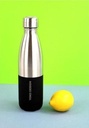 BOUTEILLE "DUO" 500 ML NOIRE ET INOX / 8167