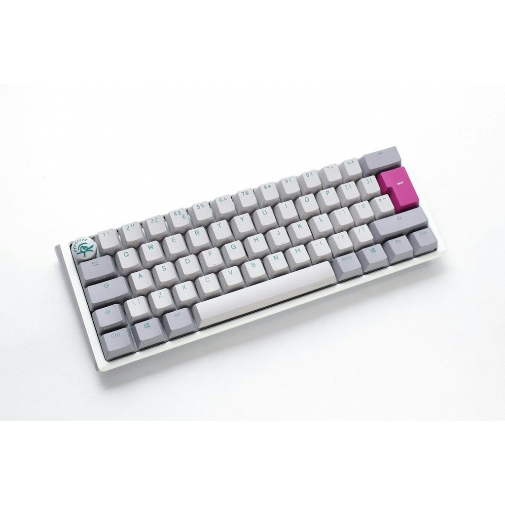 Ducky One 3 Mini Aura 60% Wired Mechanical Gaming Keyboard - Brown Switch - Mist - لوحة مفاتيح