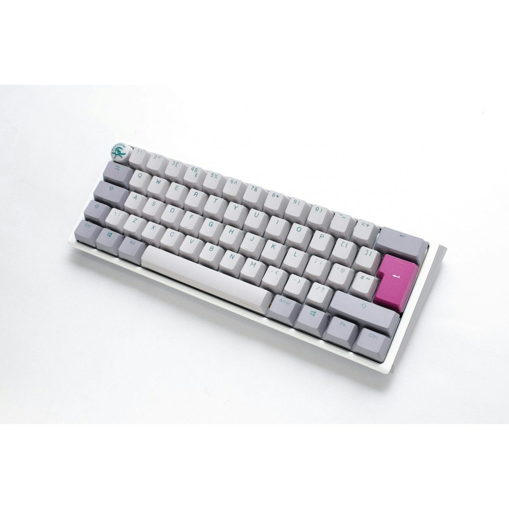 Ducky One 3 Mini Aura 60% Wired Mechanical Gaming Keyboard - Brown Switch - Mist - لوحة مفاتيح