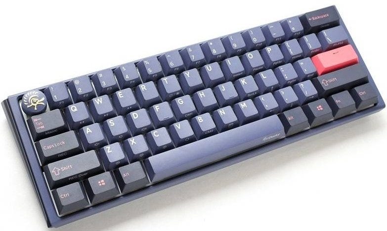 Ducky One 3 Mini Aura 60% Wired Mechanical Gaming Keyboard - Blue Switch - Cosmic - لوحة مفاتيح