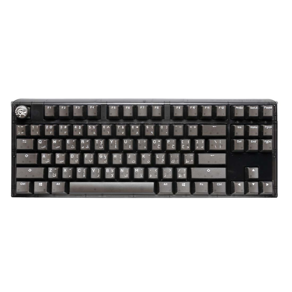 Ducky One 3 Aura Black TKL Wired Mechanical Gaming Keyboard - Blue Switch - Myst Black - لوحة مفاتي