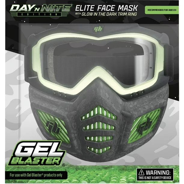 Elite Facemask Accessory With Glow Eye Ring