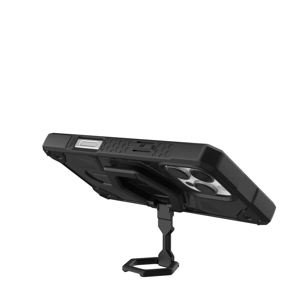 UAG Monarch Pro Magsafe Bundle iPhone 16 pro max Carbon Fiber/Black Stand,Built-In MagSafe Module,
