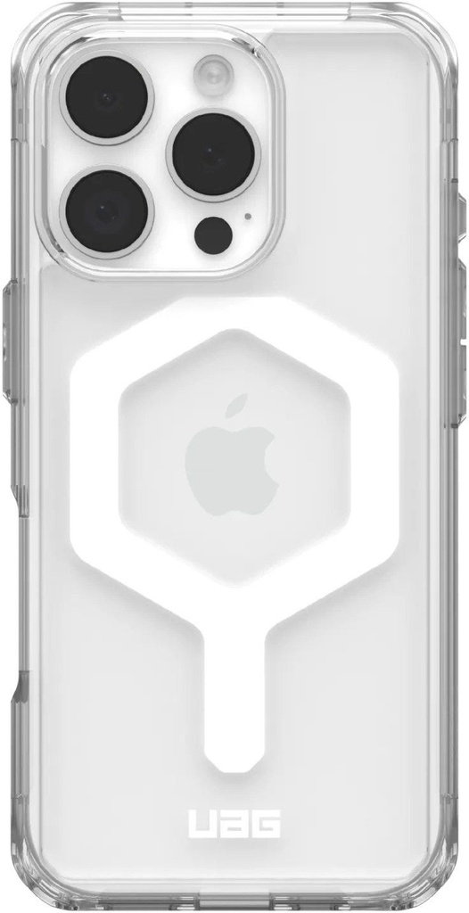UAG Plyo Magsafe for iPhone 16 pro Ice/White,Armor Shell and Impact-Resistant Soft Core,8 Ft/5.4 M