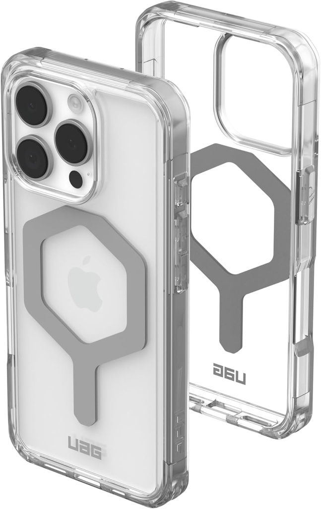 UAG Plyo Magsafe for iPhone 16 pro Ice/Silver,Armor Shell and Impact-Resistant Soft Core,8 Ft/5.4