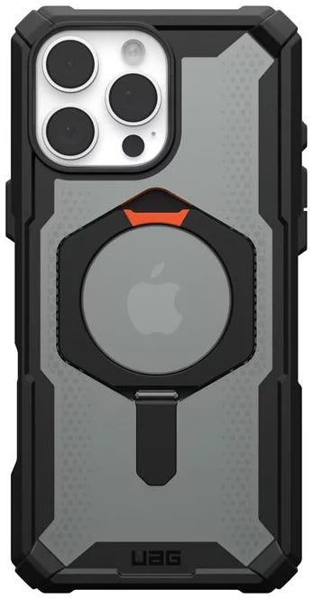 UAG Plasma XTE MagSafe iPhone 16 pro max Black/Orange,Integrated Kickstand,Multiple Customizable Vi