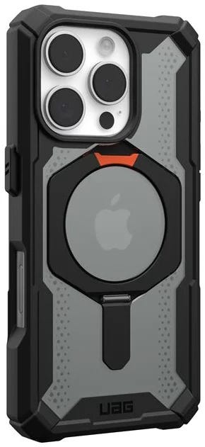 UAG Plasma XTE MagSafe for iPhone 16 pro Black/Orange, Integrated Kickstand,Multiple Customizable V