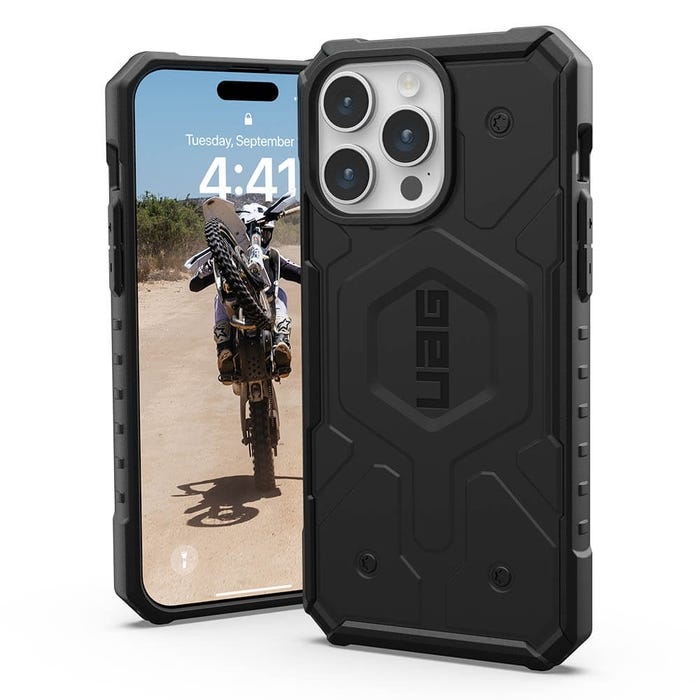 UAG Pathfinder Magsafe iPhone 16 pro max Black,8 Ft/5.4 Meters Drop Protection,Elevated, Co-Molded