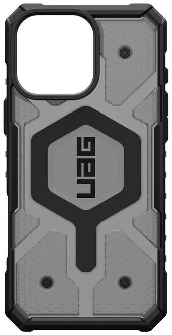 UAG Pathfinder Clear iPhone 16 pro max Magsafe Ash,18 Ft/5.4 Meters Drop Protection,Elevated, Co-Mo