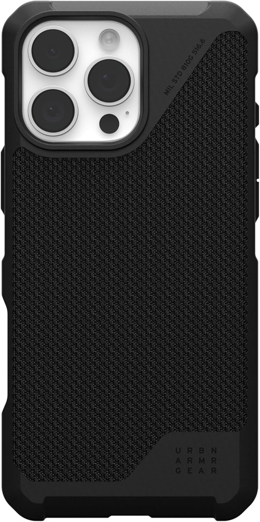 UAG Metropolis LT Magsafe for iPhone 16 pro max Kevlar Black,8 Ft/5.4 Meters Drop Protection,Sculp
