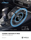 MOMAX MOVE 100W TRIPLE PORT CAR CHARGER