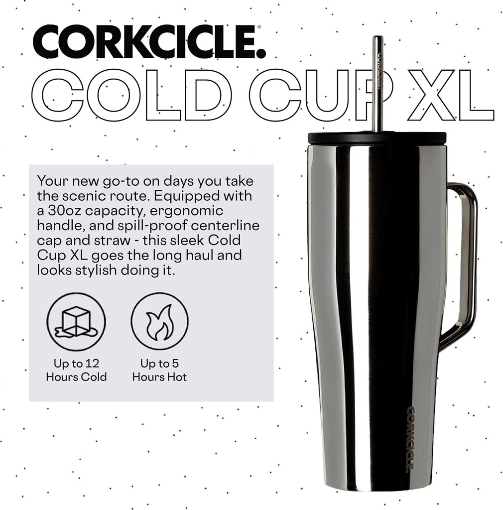Cold Cup XL w/ Straw 887ml Tungsten