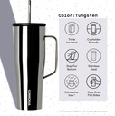 Cold Cup XL w/ Straw 887ml Tungsten