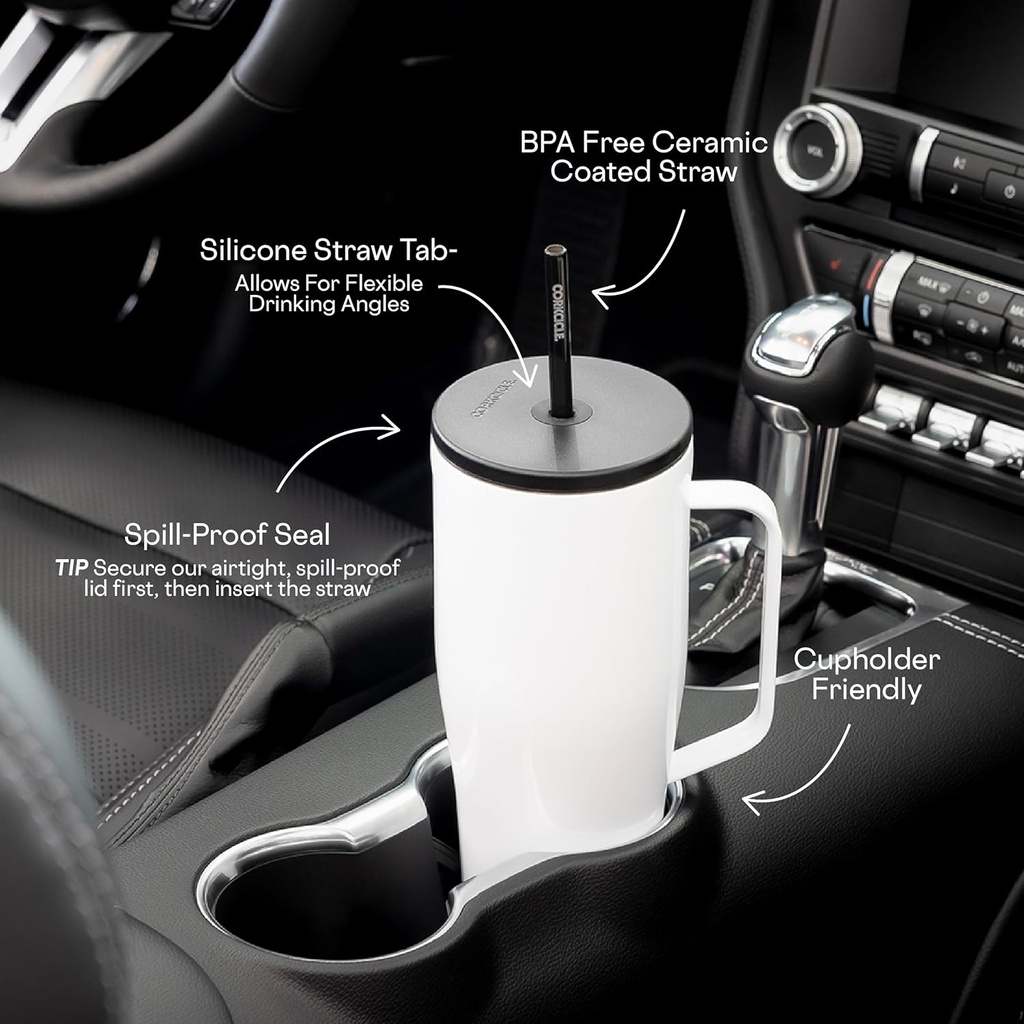 Cold Cup XL w/ Straw 887ml Tungsten