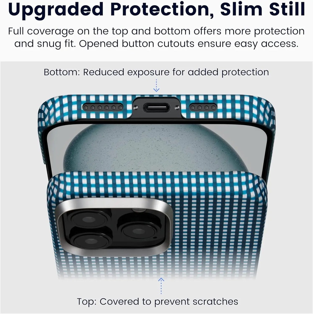 Pitaka MagEZ case 6 for iPhone16 Pro Max "(Ocean),Airy Light, Caseless Thin