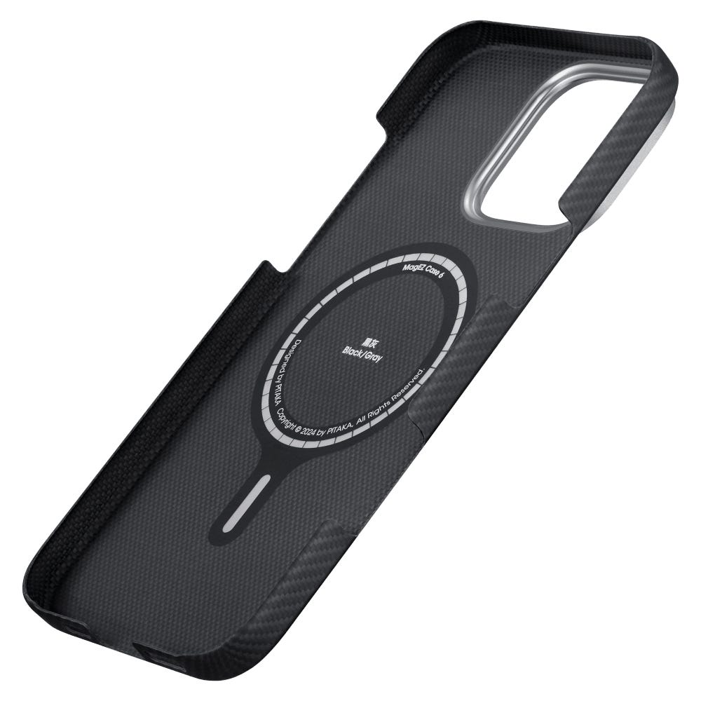 Pitaka MagEZ Case Pro 4 full protection case for iPhone 16 Pro Max "(Black/Grey Twill)600D
