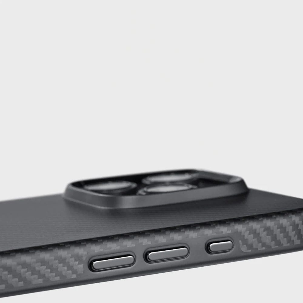 Pitaka MagEZ Case Pro 4 full protection case for iPhone 16 Pro "(Black/Grey Twill)600D
