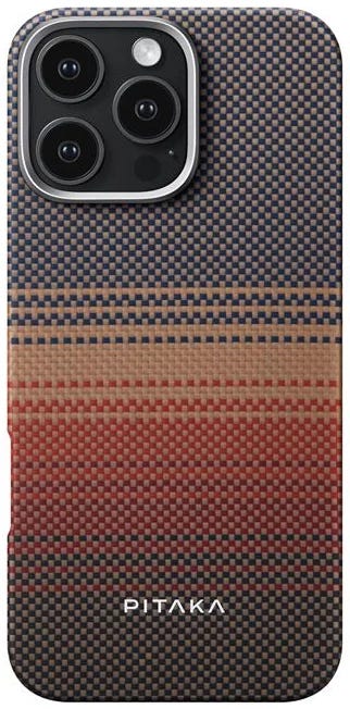 Pitaka MagEZ Case 6 for iPhone16 Pro Max "( Sunset ),Airy Light, Caseless Thin