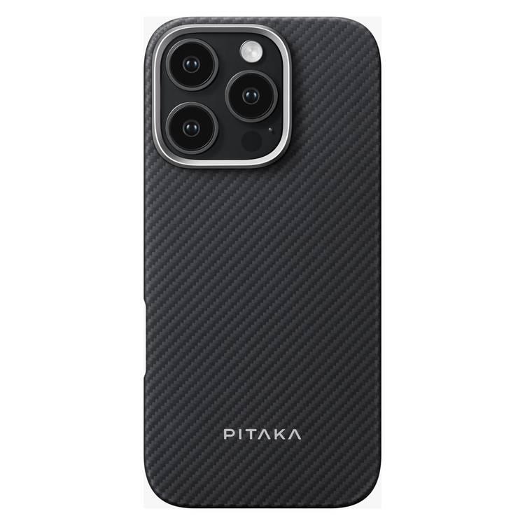 Pitaka MagEZ Case 6 for iPhone16 Pro Max "(Black/Grey Twill)600D,Airy Light, Caseless Thin