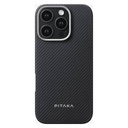 Pitaka MagEZ Case 6 for iPhone16 Pro Max "(Black/Grey Twill)600D,Airy Light, Caseless Thin