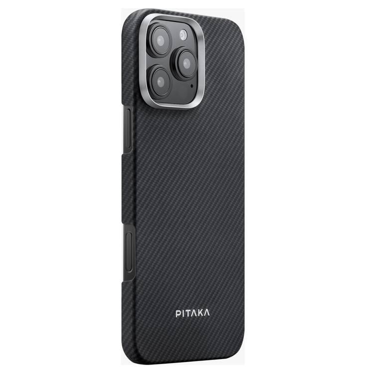 Pitaka MagEZ Case 6 for iPhone16 Pro Max "(Black/Grey Twill)600D,Airy Light, Caseless Thin