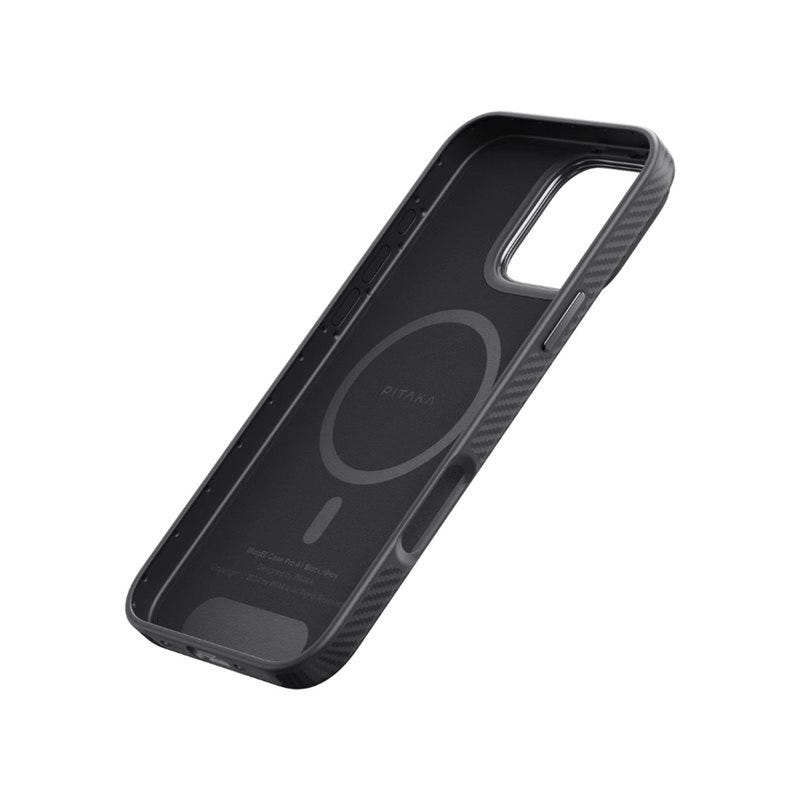 Pitaka MagEZ Case Pro 4 full protection case for iPhone 16 Pro "(Black/Grey Twill)600D