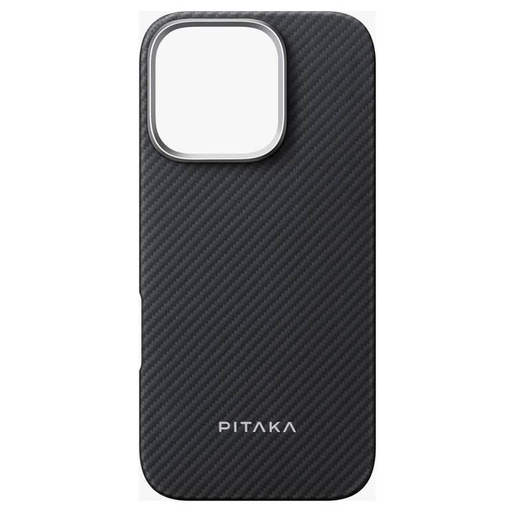 Pitaka MagEZ Case 6 for iPhone16 Pro Max "(Black/Grey Twill)600D,Airy Light, Caseless Thin